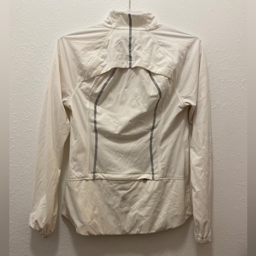 Athleta White Front Runner Reflective Athletic Ja… - image 4